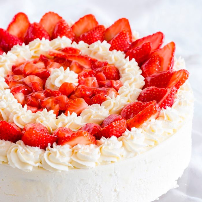 Strawberries and Cream Cake