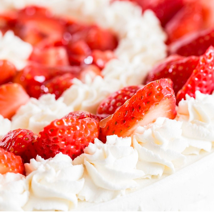 Strawberries and Cream Cake